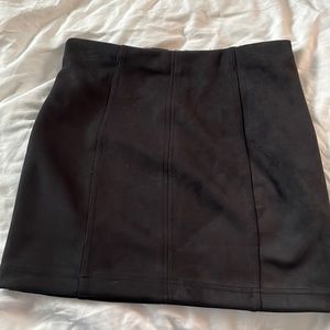 Shine star black mini skirt